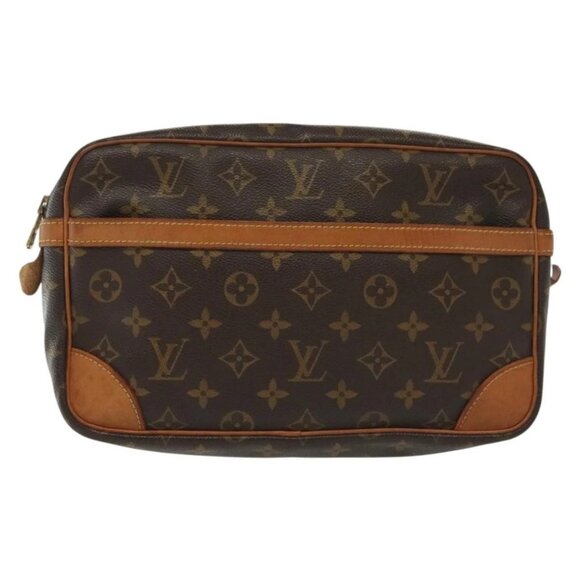LOUIS VUITTON Monogram Compiegne 28 Clutch Bag LV Auth - Picture 2 of 16